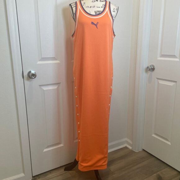 PUMA JERSEY MAXIDRESS  X DESERT SKYLAR DIGGINGS-SMITH LIMITED EDITION ATHLEISURE - Picture 15 of 16